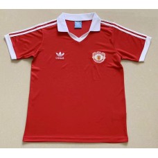 Manchester United 80/82 Home Red Soccer Jersey